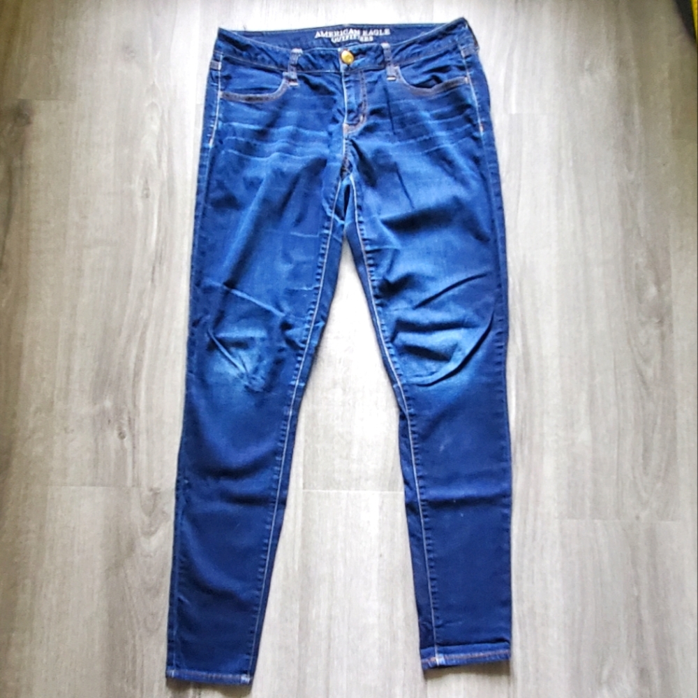American Eagle Super Stretch Jeggings, Size 8 long